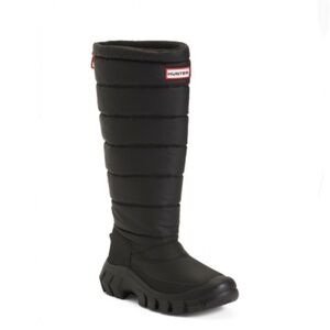 HUNTER Intrepid Insulated Tall Snow Boots Black NWT Boxed!